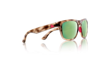Image of Redfin Polarized Tybee Sunglasses, Golden Tortoise Frame, Seagrass Polarized Lens, One Size, 1101
