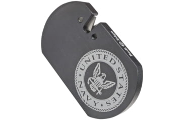 Image of Redi-Edge Challenge Coin Sharpener Navy, Black aluminum handle, RECC-NA