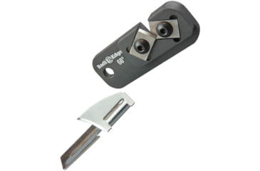 Image of Redi-Edge Dog Tag Sharpener P38 60, Black aluminum handle, REDTSCO38-60