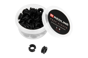 Image of Redline Peep Sight, 1/4in, Black, RL-PEEP-1/4