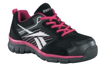 Image of Reebok Anomar Black And Pink Athletic Oxf, 6 RB454-BLKPNK-6-WOMEN-W