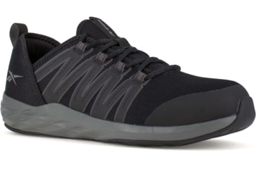 Image of Reebok Astroride Work Athletic Oxford - Womens, Black/Dark Grey, 10.5, Wide, 690774461741