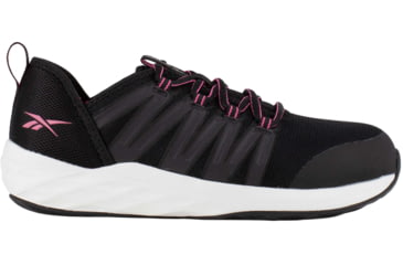 Image of Reebok Astroride Work Athletic Oxford - Womens, Medium, Black/Pink, 6, 690774465831