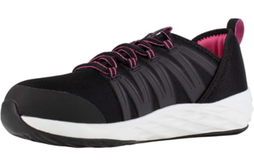 Image of Reebok Astroride Work Athletic Oxford - Womens, Medium, Black/Pink, 6, 690774465831