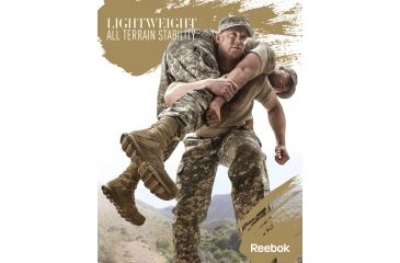 Image of Reebok Dauntless 8in. Black Boot, 15 RB8826-BLK-15-MEN-M