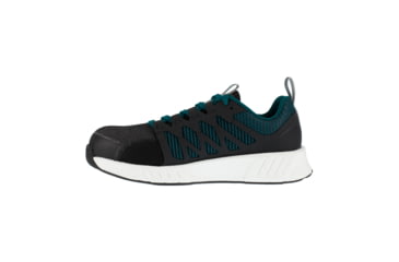Image of Reebok Fusion Flexweave Athletic Work Shoe - Womens, Medium, Teal/Black, 11.5, 690774488175