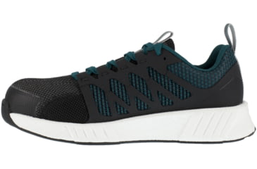 Image of Reebok Fusion Flexweave Athletic Work Shoe - Womens, Medium, Teal/Black, 11.5, 690774488175