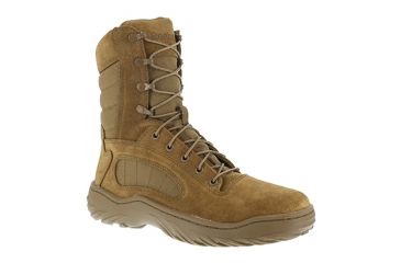 Image of REEBOK Fusion Max 8in Tactical Boot, Leather, Coyote Brown, 12, M CM992-COYOTEBRN-12-W-M