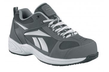 Image of REEBOK Jorie Womens Oxford, W, Grey/Silver, 6 RB188-GRYSVR-6-WOMEN-W