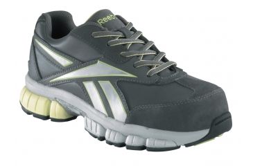 Image of REEBOK Ketia Womens Oxford, W, Grey/Green, 6 RB442-GRYGRN-6-WOMEN-W