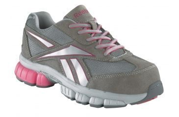 Image of REEBOK Ketia Womens Oxford, W, Grey/Pink, 6 RB445-GRYPNK-6-WOMEN-W