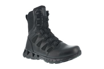 Image of Womens 8in Zigkick Tactical Boots, Black, 6, Wide