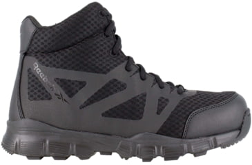 Image of Reebok Mens Dauntless Ultra-Light Seamless 5in Athletic Hiker Boots w/ Side-Zip, Black, 6.5, RB4507-BLACK-6.5-MENS-M