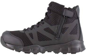 Image of Reebok Mens Dauntless Ultra-Light Seamless 5in Athletic Hiker Boots w/ Side-Zip, Black, 6.5, RB4507-BLACK-6.5-MENS-M