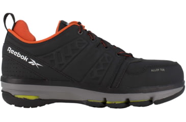 Image of Reebok Mens DMX Flex Work Athletic Oxford Shoes, Black/Orange, 15, RB3602-BLACK/ORANGE-15-M-W
