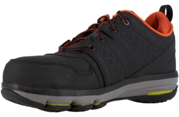 Image of Reebok Mens DMX Flex Work Athletic Oxford Shoes, Black/Orange, 15, RB3602-BLACK/ORANGE-15-M-W