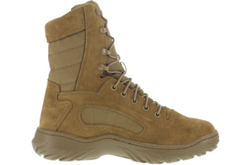 Image of Reebok Mens Fusion Max 8in Tactical Boots w/ Soft Toe, Leather, Coyote Brown, 4, M CM8992-COYOTEBRN-4-M-M
