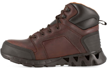 Image of Reebok Mens ZigKick Work Athletic Hiker Boots w/ Flex-Met Internal Metatarsal Guard, Dark Brown, 15, RB7605-DARKBROWN-15-MENS-M