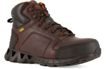 Image of Reebok Mens ZigKick Work Athletic Hiker Boots w/ Flex-Met Internal Metatarsal Guard, Dark Brown, 15, RB7605-DARKBROWN-15-MENS-M