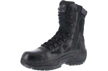 Image of Reebok Rapid Response 8in. Soft Toe Military Boot - Mens, Wide, Black, 15, 690774450578