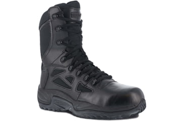 Image of Reebok Rapid Response 8in. Soft Toe Military Boot - Mens, Wide, Black, 15, 690774450578