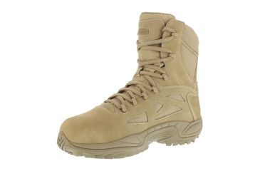 Image of Reebok Rapid Response RB 8in. Desert Tan Military Boot, 7 RB8893-TAN-7-MEN-M