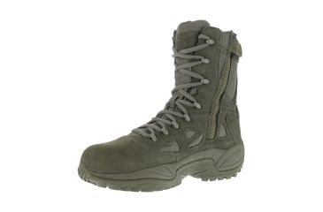 Image of Reebok Rapid Response RB 8in. Sage Green Military Boot, 6 RB899-SGEGRN-6-WOMEN-W