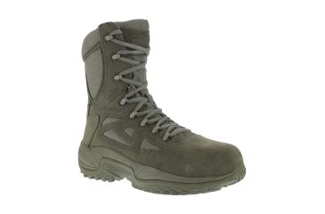Image of Reebok Rapid Response RB 8in. Sage Green Military Boot, 6 RB899-SGEGRN-6-WOMEN-W