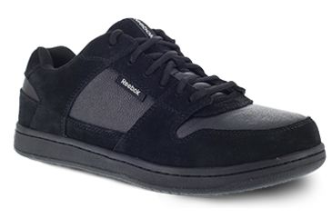 Image of Reebok Reval Skate Inspired Oxford, Steel Toe Work Shoe - Women's, 6 US, Wide, Black, RB911-Black-6-Women's-W