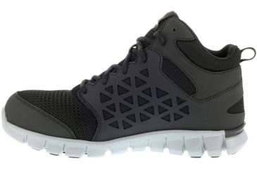 Image of Reebok Sublite Cushion Athletic Mid Cut, Alloy Toe Work Shoe - Mens, Medium, Black, 6.5, 690774470194