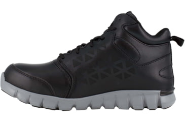 Image of Reebok Sublite Cushion Athletic Mid Cut, Alloy Toe Work Shoe - Mens, Wide, CushGuard Metatarsal Guard, Black, 4, 690774456235