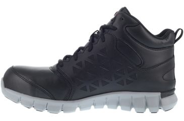 Image of Reebok Sublite Cushion Athletic Mid Cut, Alloy Toe Work Shoe - Mens, Medium, Electrical Hazard Protection, Black, 6.5, 690774454415