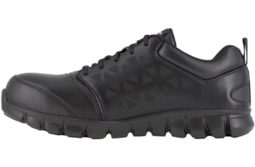 Image of Reebok Sublite Cushion Athletic Oxford, Alloy Toe Low Work Shoe - Womens, 10.5 US, Medium, Black, RB047-Black-10.5-Womens-M