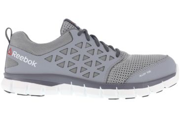 Image of Reebok Sublite Cushion Athletic Oxford, Alloy Toe Work Shoe - Mens, Medium, Grey, 9, 690774386570