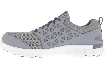 Image of Reebok Sublite Cushion Athletic Oxford, Alloy Toe Work Shoe - Mens, Medium, Grey, 9, 690774386570