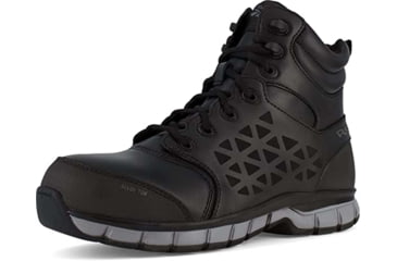 Image of Reebok Sublite Cushion Work Athletic 6in Work Boot - Mens, Wide, Black, 6.5, 690774475861