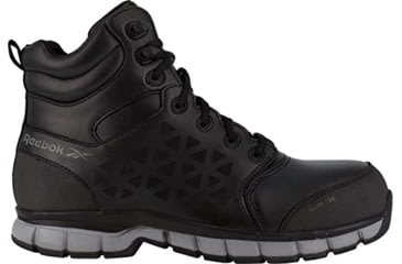 Image of Reebok Sublite Cushion Work Athletic 6in Work Boot - Mens, Wide, Black, 6.5, 690774475861