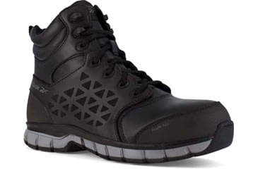 Image of Reebok Sublite Cushion Work Athletic 6in Work Boot - Mens, Wide, Black, 6.5, 690774475861