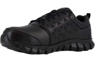 Image of Reebok Sublite Cushion Work Athletic Oxford with CushGuard Internal Met Guard - Mens, Black, 8.5, Wide, 690774464742