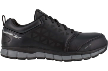 Image of Reebok Sublite Cushion Work Conductive Athletic Oxford - Womens, Black, 6, Wide, 690774451162