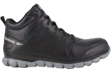 Image of Reebok Sublite Cushion Work Shoe Alloy Toe Athletic Mid Cut - Womens, Black, 7, Medium, 690774454507