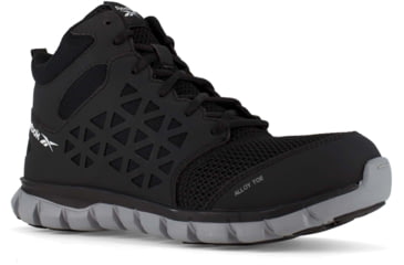Image of Reebok Sublite Cushion Work Shoe Athletic Mid Cut - Womens, Black, 6.5, Medium, 690774469891