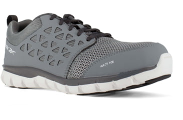 Image of Reebok Sublite Cushion Work Shoe Toe Athletic Oxford - Mens, Light Grey, 15, Medium, 690774386662