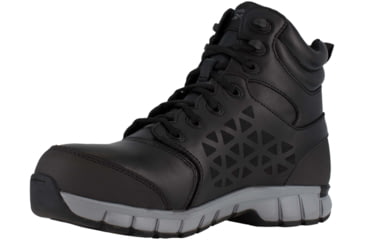 Image of Reebok Sublite Cushion Work Shoe - Womens, Black, 6, Wide, 690774475694