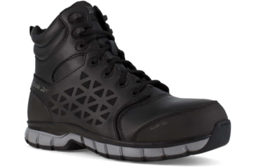 Image of Reebok Sublite Cushion Work Shoe - Womens, Black, 6, Wide, 690774475694