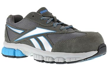 Image of Reebok Womens Ketia Steel Toe Performance Cross Trainer Shoes, Gray/Blue, 6 RB446-GREY/BLUE-6-WOMENS-W