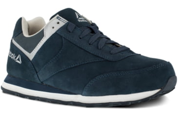 Image of Reebok Womens Leelap Steel Toe Oxford Retro Jogger Shoes, Navy, 10.5, RB195-NAVY-10.5-WOMENS-M