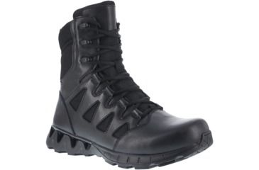 Image of Reebok Womens ZigKick 8in Tactical Boots w/ Side Zipper, Black, 9.5, RB884-BLACK-9.5-WOMENS-W