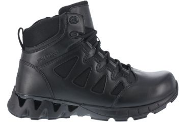 Image of Reebok Womens ZigKick Tactical 6in Waterproof Tactical Boots w/Side Zipper, Black, 6, RB863-BLACK-6-WOMENS-W