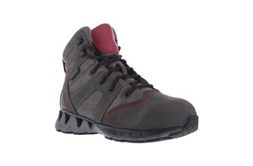 Image of Reebok Womens ZigKick Work Athletic Waterproof Hiker Boots, Gray/Fuchsia, 6 RB703-GREY/FUCHSIA-6-WOMENS-W